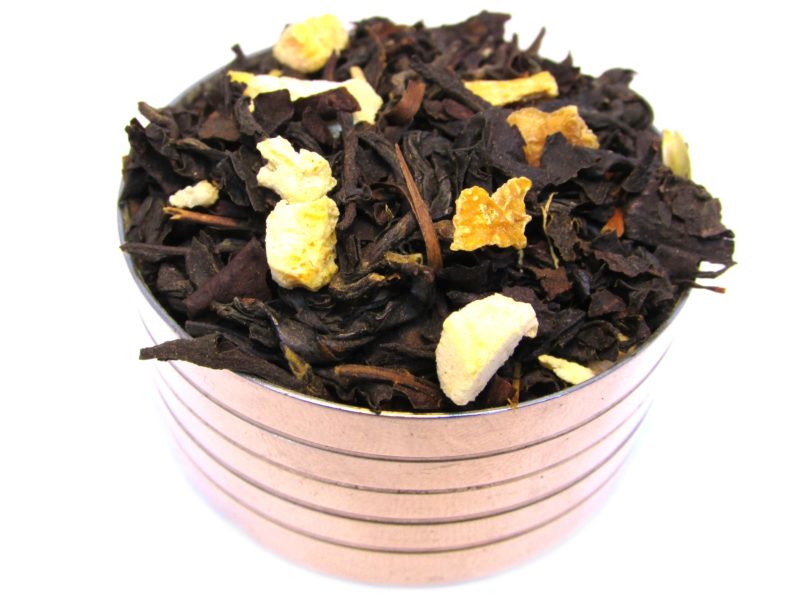 Herbata czarna Imbir-Limonka (dodatki: imbir, skórka cytryny, cytryna)