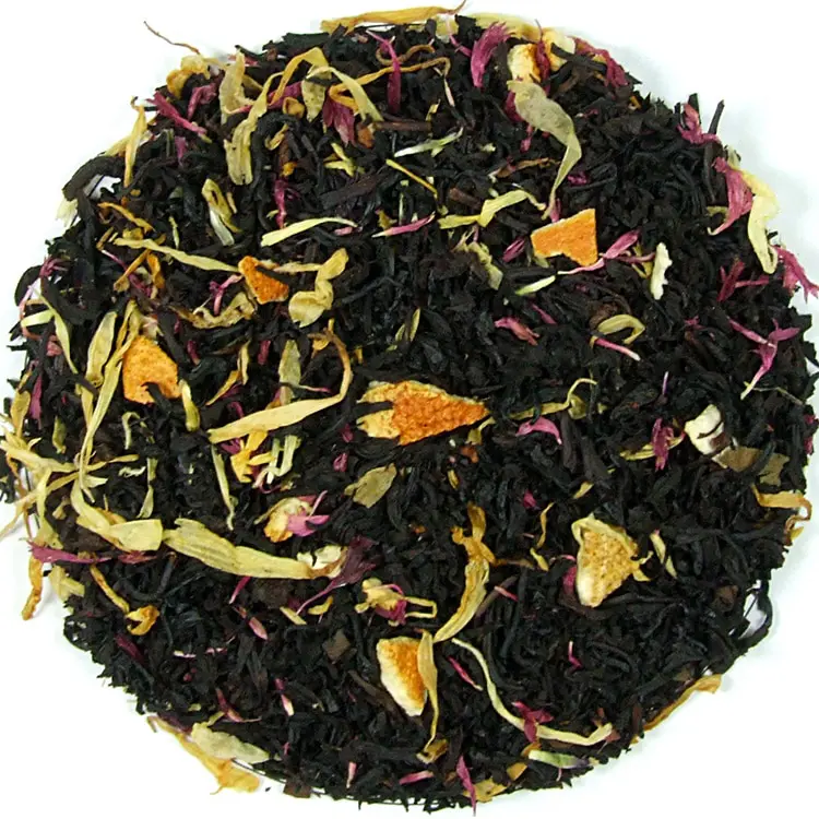 Herbata czarna Po Pasterce (dodatki: cynamon, skórka pomarańczy, nagietek, bławatek)