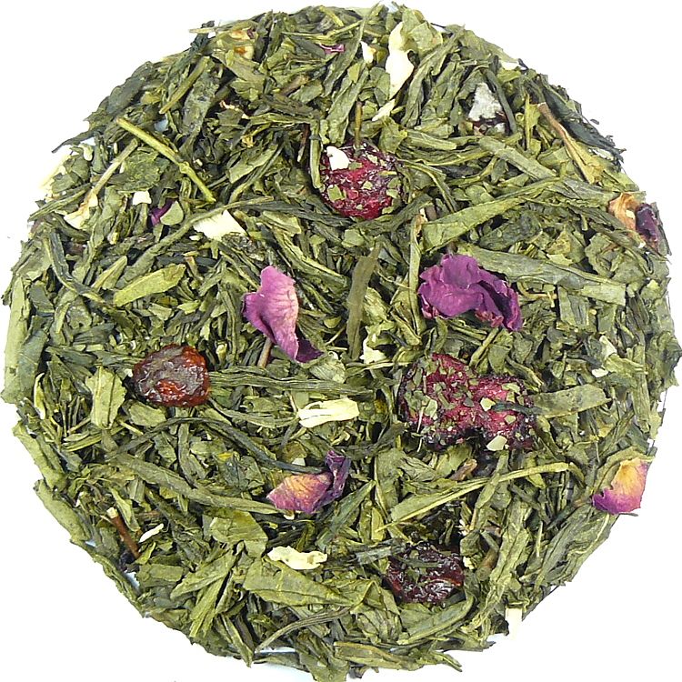 Herbata zielona Sakura (skórka róży, płatki róży, jaśmin, wiśnia)